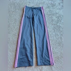 Edikted Kids Charcoal Joggers with Pink Stripes